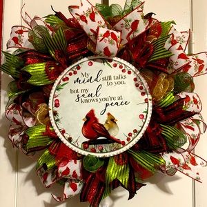 Item38 Christmas Wreath  memory of our loved ones